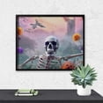 thumbnail image 5 of Diamond Art Kits for Adults, Pink Mist Sunflower SkullDiamond Painting Kits for Beginners, Frameless Round 5D Full Drill Diamonds Art Pictures Gem Art Crafts Home Decor Gifts, 5 of 8