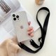 thumbnail image 3 of Luxury Transparent Crossbody Necklace With Lanyards Phone Case For iPhone 15 Pro Max 14 13 12 11 XS XR X 8 Plus Shockproof Cover, 3 of 5
