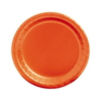 Orange 7" Paper Plates 24Pc - Party Supplies - 24 Pieces