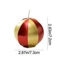 thumbnail image 3 of Kumdkd Red Decorative Scented Candle, 2.8 Inch Metal Sphere Soy Wax Candle for Table Centerpiece, Valentine's Day Gifts, Christmas Decor, Romantic Dinner, Home Ambiance, Gifts for Women, 3 of 6