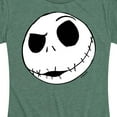 thumbnail image 3 of The Nightmare Before Christmas - Jack Face - Women's Short Sleeve Graphic T-Shirt, 3 of 5