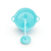 Munchkin® Any Angle™ Weighted Toddler Straw Cup with Click Lock™ Lid, 10 oz, Blue/Green, Unisex, 2 Pack