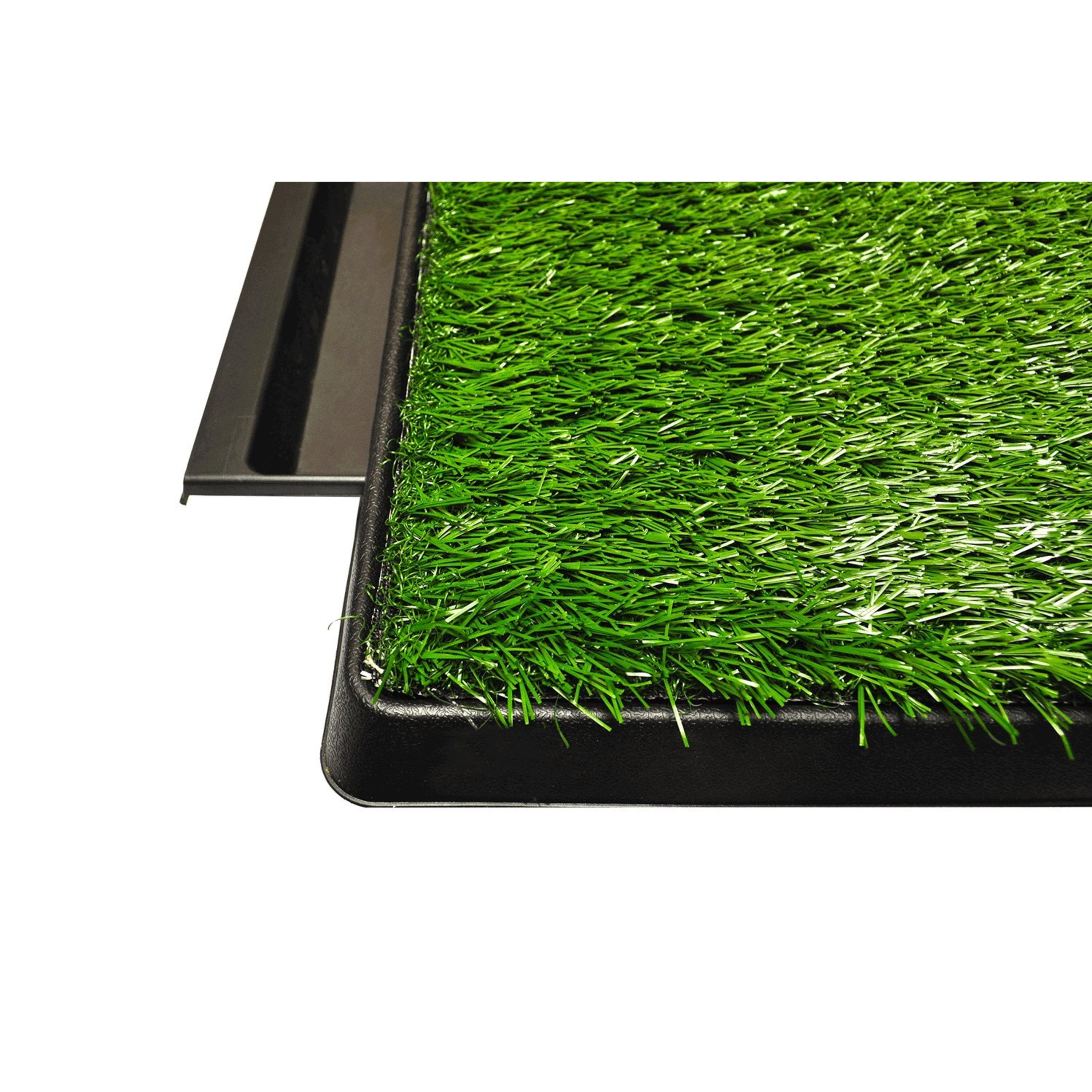 Downtown Pet Supply Grass Pad for Dogs, System w/ Drawer, 20 x 25" Dog Pads