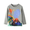thumbnail image 4 of Toddler Boys Graphic T Shirt Long Sleeved Round Neck T-Shirt Casual Kids Tshirt,3-Pack, 4 of 6