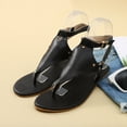 thumbnail image 7 of women shoes K2 Flip Ladies Flat Open Toe Sandals Beach Buckle Flip-Flops Black 38, 7 of 7
