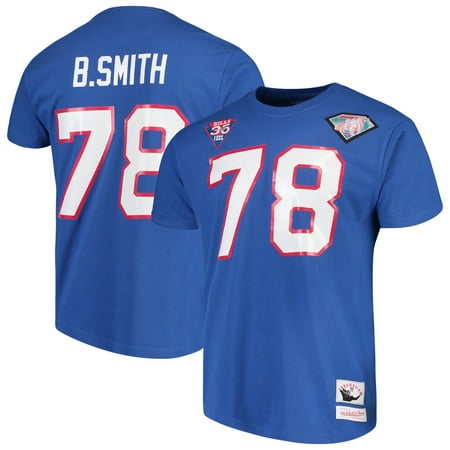 Number Buffalo - Bruce Smith Buffalo Bills Mitchell & Ness Retired Player Name & Number T-Shirt - Royal