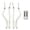 4PCS(Remote), variant on Ghost Halloween Flameless Taper Candles with Remote, Battery Operated with Remote Timer Set of 2 White LED Taper Candles Real Wax 3D Wick Long Lasting Spooky Dinner Indoor Decor (4PCS)