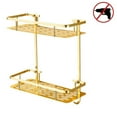 thumbnail image 1 of Shower Caddy Hanging Razor And Sponge Adhesive Shower Shelf Bathroom, 1 of 5