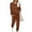 Coffee, variant on Shine Up Sweatsuit Sets for Women 2 Piece Lounge Set Loose Jogger Sets Fall Outfits Sets Solid Tracksuits with Pockets