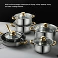 thumbnail image 4 of Kitchen Cookware Pots, Simple Elegant 12 Pieces Stainless Steel Kitchen Pots  for Home, 4 of 7