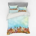 thumbnail image 2 of Ambesonne Floral Bedding Set 3 Pcs, Flower Field Watercolor, Twin, Multicolor, 2 of 3