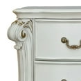 thumbnail image 2 of Jess 32 Inch Classic Nightstand 2 Drawers Molded Trim Wood White- Saltoro Sherpi, 2 of 6