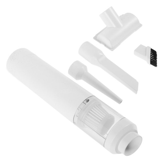 HONITANO Lightweight White Portable Handheld Vacuum Cleaner with Detachable Dust Cup for Home and Car