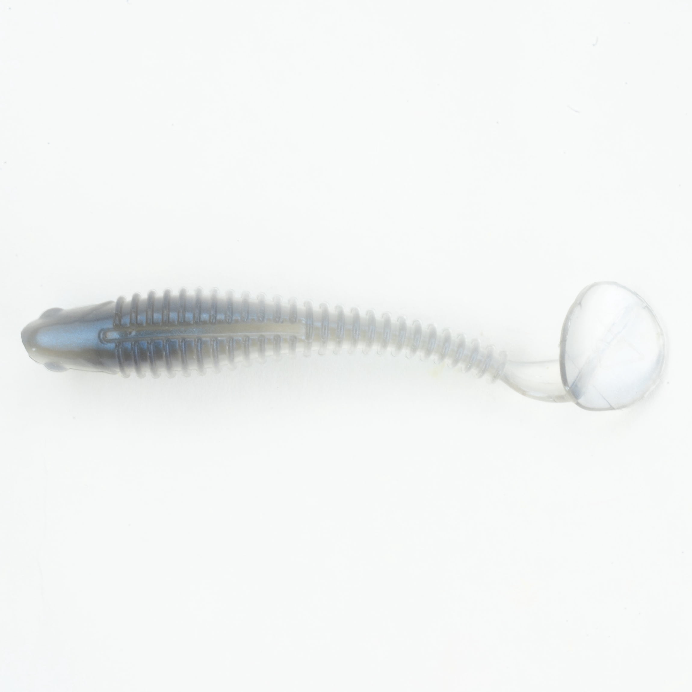 Ozark Trail 4" Shudder Swimmer, Albino, 5pc Fishing Soft Baits