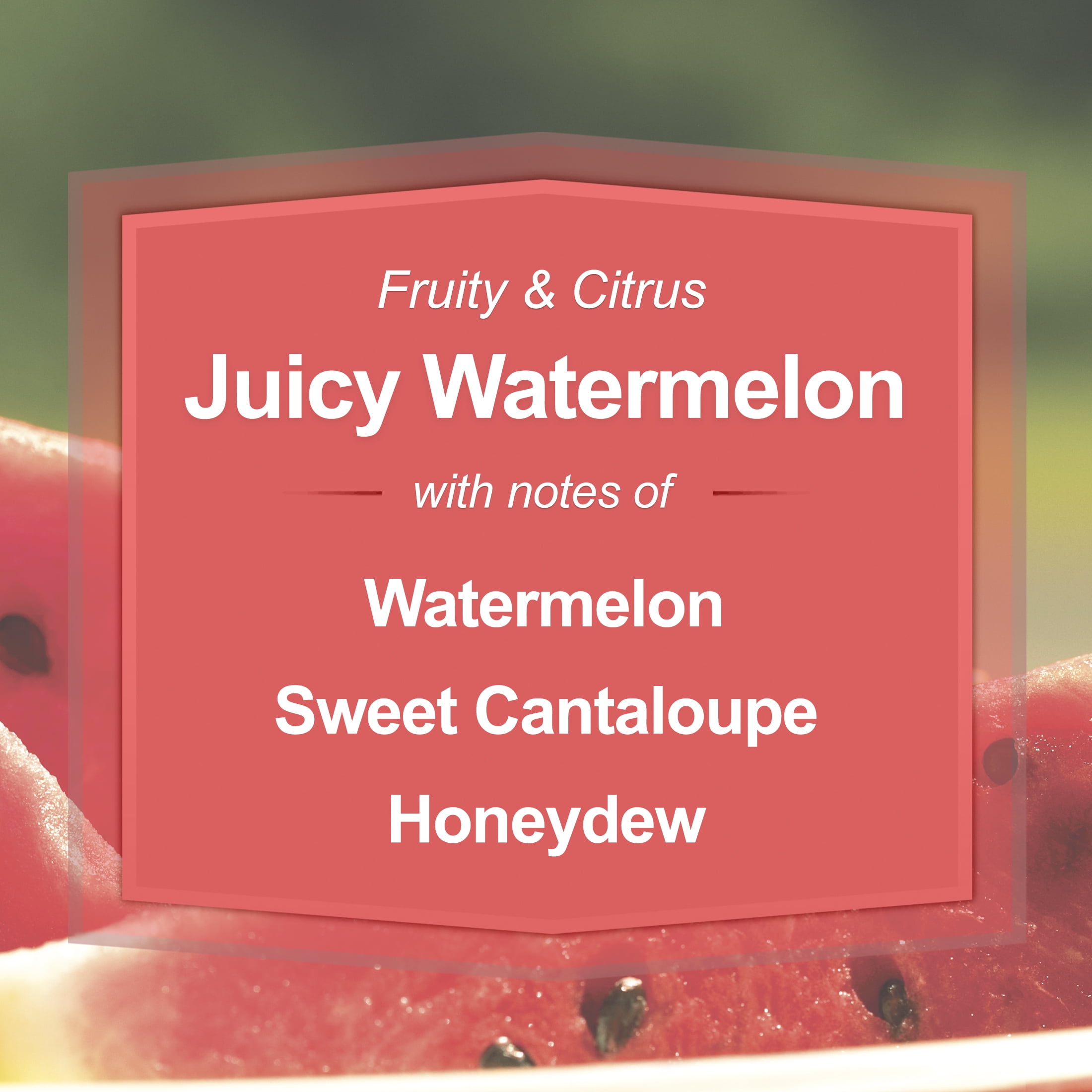 (2 pack) Mainstays Juicy Watermelon Scented 3-Wick Candle, 11.5oz