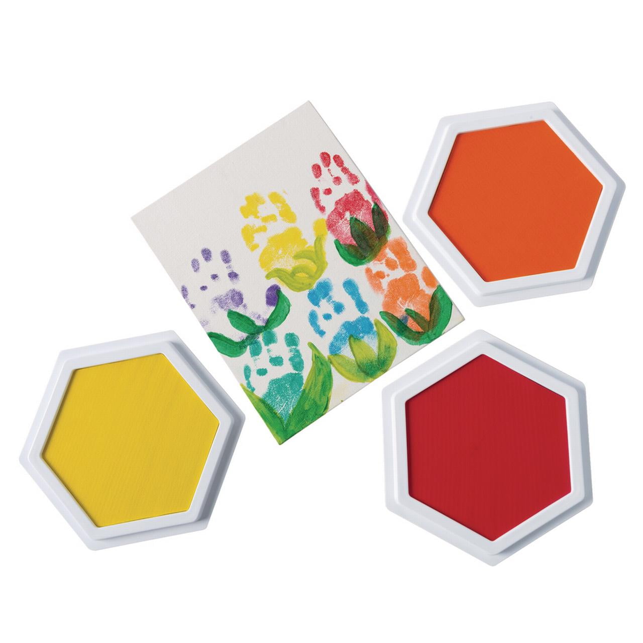 Colorations Classic Colors Jumbo Washable Stamp Pads - Set of 6