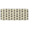 thumbnail image 1 of Cat Kitchen Mat, Young Black Kitties Sneaking on and Saying Hi and Playful Domestic Pets, Plush Decorative Kitchen Mat with Non Slip Backing, 47" X 19", Ivory Black Ruby, by Ambesonne, 1 of 1