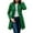 Green, variant on Women's Coat Double-Breasted Long Dressy Windbreaker Overcoat, Fall Winter Outerwear for Formal and Casual Occasions,Black,M