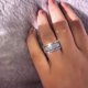 thumbnail image 2 of Cinco Líneas Rueda Anillo Elegante anillo de diamantes de imitación de plata Anillos de joyería de las mujeres de moda completa Zircon Anillos para Mujeres Tamaño 5 10, 2 of 5