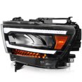 thumbnail image 3 of cciyu Headlight Assembly For Ram For 1500 2019-2021 Black Housing Clear Len Clear Reflector Driver & Passenger Side Headlamps, 3 of 5