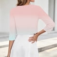 thumbnail image 7 of Ynynloco Women's Floral 3/4 Sleeve Kintted Shrugs Sweaters Lightweight Open Front Cropped Cardigan for Dress, 7 of 7