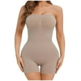 thumbnail image 2 of XuJwPNcy Strapless Shapewear Bodysuit for Women Under Dress Seamless Butt Lifting Full Coverage Jumpsuit Tops, 2 of 3