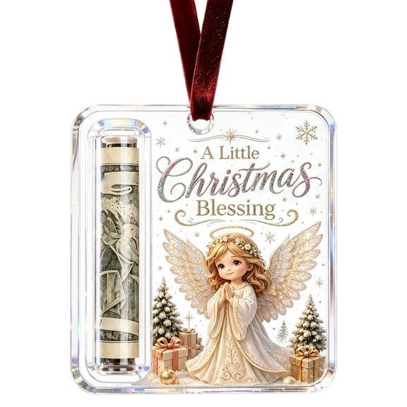 Christmas Cash Gift Ornament, Christmas Money Holder for Cash Gift, Christmas Tree Decoration, Funny Holiday Xmas Tree Hanging Ornaments Decor