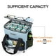 thumbnail image 4 of Bolsa Térmica TOURIT Aislante Suave 14.6L para 24 Latitas para Exteriores Gris Azul, 4 of 8