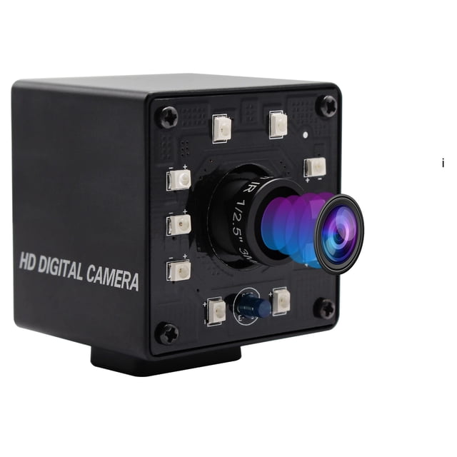 Webcamera_usb USB Camera 100fps Night Vision Webcam,Full HD 1080P Web Cam with IR Cut and 10pcs Led Board Lights,Day Nights Webcameras,2mp Web Cameras for Most OS (3.6mm lens webcam with IR LED board)