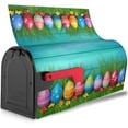 thumbnail image 2 of Colorful Easter Egg Cute Bunny Rabbit Wood Mailbox Covers Magnetic Post Box Cover Wraps Standard Size 21x18 in Inches for Garden Yard Decor, 2 of 6