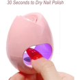 thumbnail image 4 of ini Nail Phototherapy Lamp, Cute Ro e UV Gel Nail Lamp, USB ini Nail UV Light, LED Therapy Sun Light Dryer for Single Finger (with Charging Cable) Pink, 4 of 8