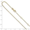 thumbnail image 5 of 14K Yellow Gold 1.5mm Singapore 1in+1in Adjustable Chain - 18"- Made In Italy, 5 of 8
