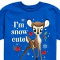 thumbnail image 3 of Disney Bambi - Christmas - I'm Snow Cute Roses - Toddler & Youth Short Sleeve Graphic T-Shirt, 3 of 5