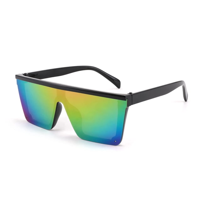 Gafas de Sol FEISEDY para Niños con Escudo Plano y Forma Cuadrada para Edades de 1 a 7 años B4061