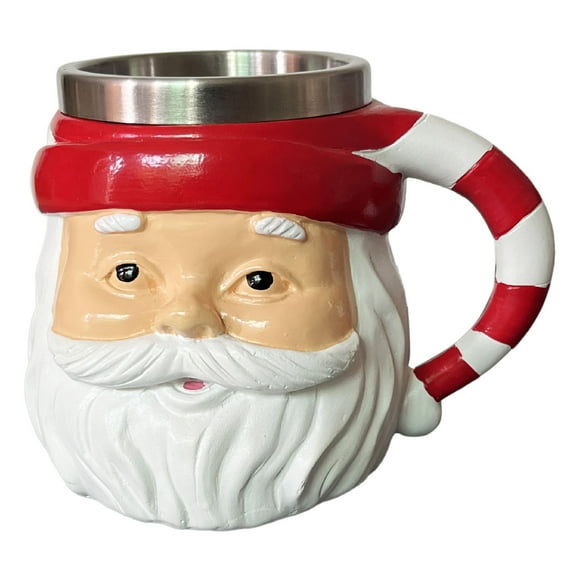 JJKBVCLO Tasse de Noël Père Noël 3D Mug à Thème de Vacances Tasse à Café en Céramique Vaisselle de Table pour la Maison pour la Saison Festive