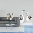thumbnail image 2 of CoudarTitie Modern Bubble Sphere Swan Figurine Tabletop Ornament Decorative Sculpture for Desk Office Shelf Living Room Home Decoration Centerpiece Book Shelf Housewarming Gift, 2 of 8