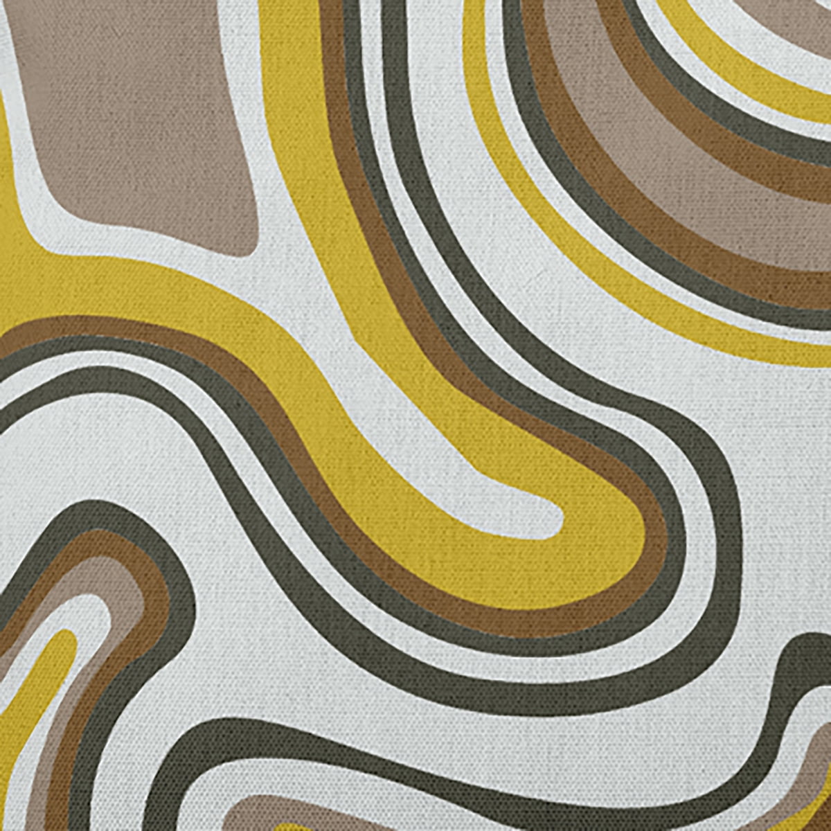 18" x 18" Simply Daisy Agate Polyester Indoor/Outdoor Pillow, Mustard Qty 1