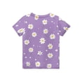 thumbnail image 5 of Grblisyd Girls Shirts Kids Summer Fashion Cute Cartoon Print Crewneck Short Sleeve Tops Casual Tees 10-12 Years, 5 of 5