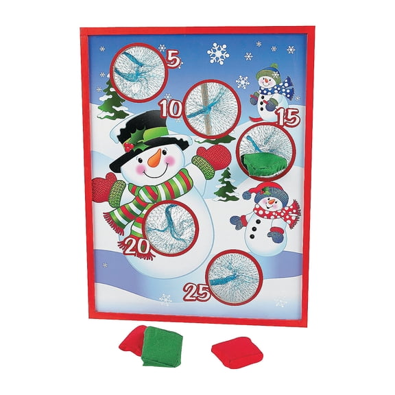 Snowman Bean Bag Toss Game