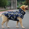 thumbnail image 2 of Aooww Warm Dog Winter Coat, Dog Sweater Cold Weather Coats Waterproof Dogs Apparel Clothes Pet Jacket Padded Vest Outfit for Small Medium Large Dogs, Winter Pet Clothes,Blue Grid,M, 2 of 3