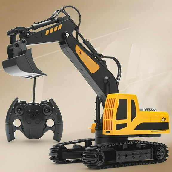 Large Alloy Remote-Controlled Excavator Toy, RC Engineering Vehicle Excavator, Heavy-Duty Remote-Controlled Construction Toy Car, Recreational RC Construction Vehicle