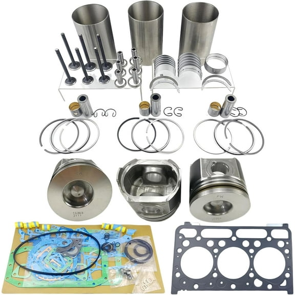 D1503DI Engine Overhaul Rebuild Kit For Kubota D1503DI Engine Tractor L2900 L3000 L3010 L3130 Loader R420 R420S Excavator KX91-3 U35 Round Combustion Chamber 38mm