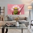 thumbnail image 3 of Tapiz para colgar en la pared con texto en microtela «Get Out Of My Swamp», 150 x 90 cm, 3 of 3