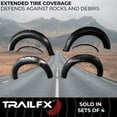 thumbnail image 2 of TrailFX Fender Flare TFF3002S TFX Fender Flares; Pocket Style; Extended Tire Coverage; Black Smooth Paintable Finish; Injected Polypropylene, 2 of 7