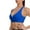 Blue, variant on Bigersell Support Yoga Bra Women's Sport Underwear Fitness Yoga Quick-drying Shockproof Vest Running Sport Bra Female Support Wireless Bra Regular Spandex T-Shirt Bra Style 1628, White S