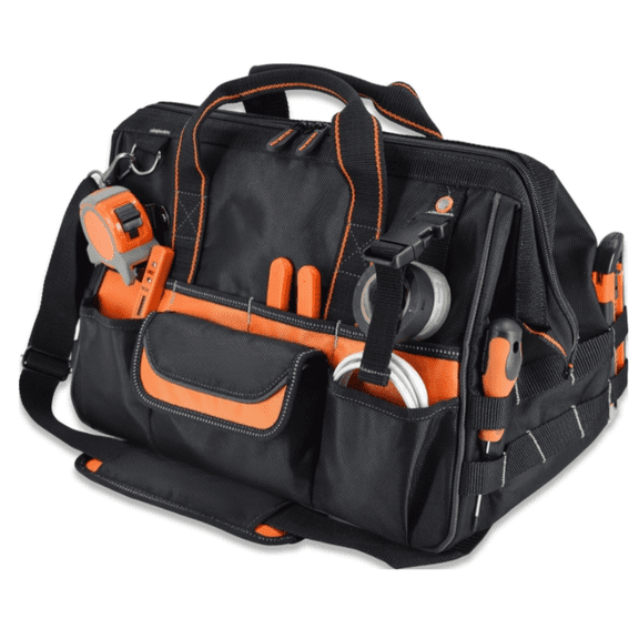 16" Tool Bags - 34-Pocket Heavy Duty Open Top Organizer for HVAC & Electricians