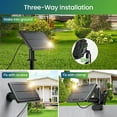 Quntis 52FT Solar String Lights Outdoor,TypeC&Solar Powered Patio