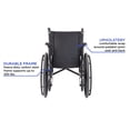 thumbnail image 3 of Silla de ruedas ligera Invacare 9000 XT de alto rendimiento, con brazos de altura de escritorio y asiento de 50 cm de ancho, 9XT_33131, color negro satinado, 3 of 5