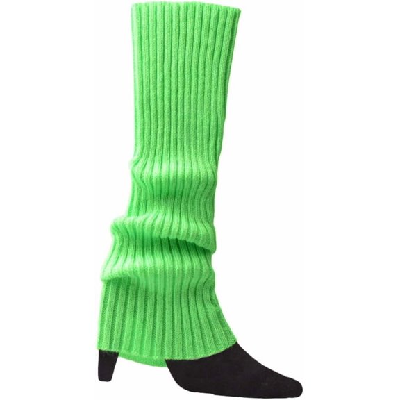 Knitted Leg Warmers Women Leg 1 Pair Women - Leg Warmers 80s Ribbed Knitted Long Socks for Party Sports