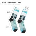 thumbnail image 3 of Pofeuu Swimming Cat Goggles Print Crew Socks, Adult Running Hiking Socks for Youth and Adult, 3 of 7